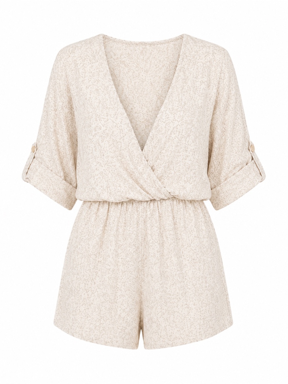 Anthropologie Cloth & Stone Linen Snakeskin Romper - Size M